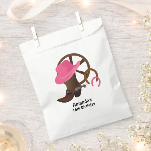 Sachets En Papier Fête d'anniversaire personnalisée (Coupé)