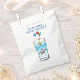 Sachets En Papier Fête d'anniversaire Piscine
