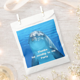 Sachets En Papier Fête d'anniversaire piscine de jardin dauphin