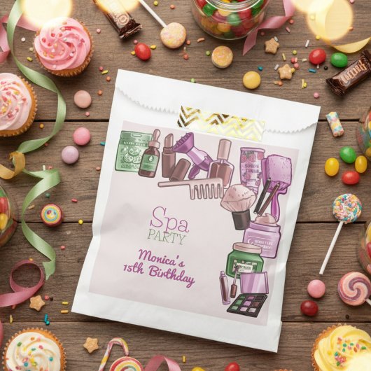 Sachets En Papier Fête d'anniversaire spa de beauté