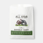 Sachets En Papier Fête d'anniversaire Touchdown Petite Star de Footb (Devant)