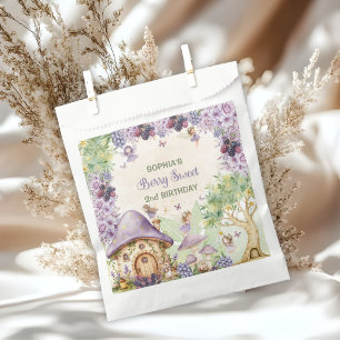 Sachets En Papier Fête de 2ème anniversaire Purple Berry Sweet