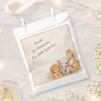 Sachets En Papier Fête de Baby Shower pour le Petit Sauvageon Neutre