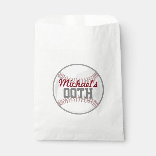 Sachets En Papier Fête de baseball (Devant)