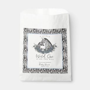 Sachets En Papier Fête de Bébé Safari Zèbre Petite Bête Sauvage