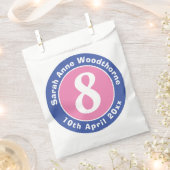 Sachets En Papier Fête de fête d'anniversaire avec âge Favor B (Coupé)