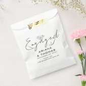 Sachets En Papier Fête de fiançailles de script minimal moderne (Scellé)