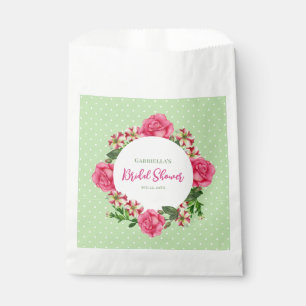 Sachets En Papier Fête de Fiançailles Rose Rose Rouge Pétunia à Poin