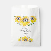Sachets En Papier Fête de Fiançailles Tournesol Rustique Floral (Devant)