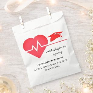 Sachets En Papier Fête de graduation de l'infirmière moderne