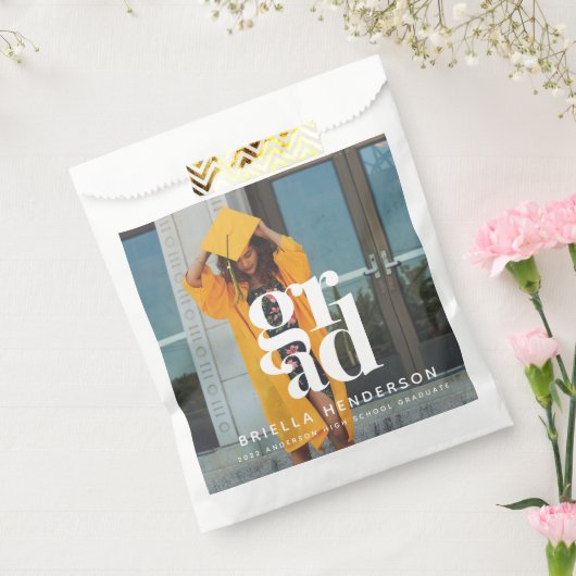 Sachets En Papier Fête de graduation moderne Favoriser le sac (Scellé)