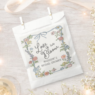 Sachets En Papier Fête de Jardin de Printemps Floral Pastel pour un