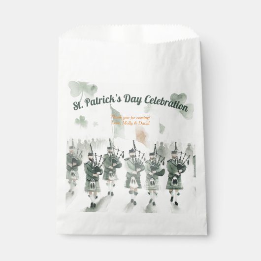 Sachets En Papier Fête de la Saint-Patrick (Devant)