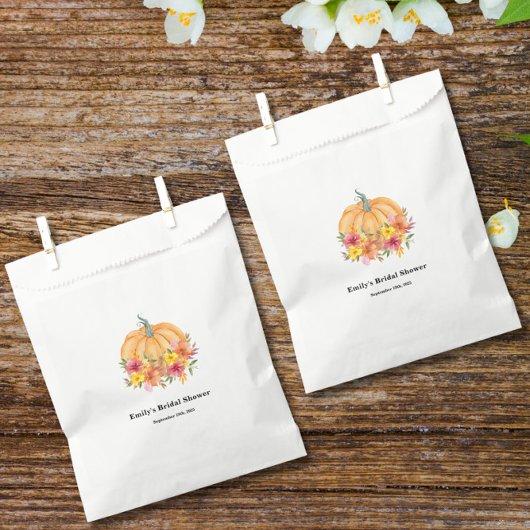 Sachets En Papier Fête de mariage automnale à thème citrouille