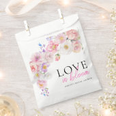 Sachets En Papier Fête de mariage Eloise Fleurs Roses (Coupé)