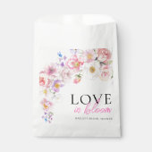 Sachets En Papier Fête de mariage Eloise Fleurs Roses en Fleur (Devant)