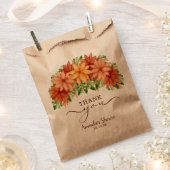 Sachets En Papier Fête de mariage Fleurs d'automne (Coupé)