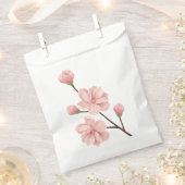 Sachets En Papier Fête de mariage Floral Rose Cerise Fleur (Coupé)