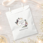 Sachets En Papier Fête de mariage floral rose pourpre (Coupé)