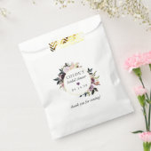 Sachets En Papier Fête de mariage floral rose pourpre (Scellé)