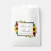 Sachets En Papier Fête de mariage floral traditionnel (Devant)