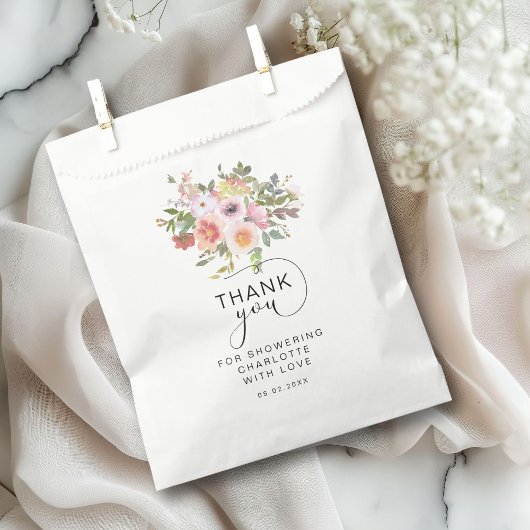 Sachets En Papier Fête de mariage Florale Moderne