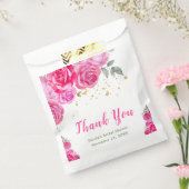 Sachets En Papier Fête de mariage Florale Rose Chaud (Scellé)
