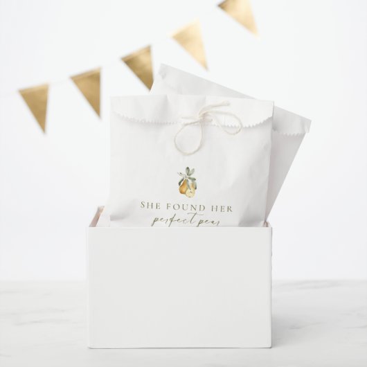 Sachets En Papier Fête de mariage thème poire florale parfaite (Fête)