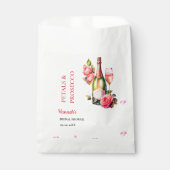 Sachets En Papier Fête de Mariée Pétales et Prosecco (Devant)