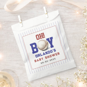 Sachets En Papier Fête de naissance bébé baseball garçon Jolie fêt