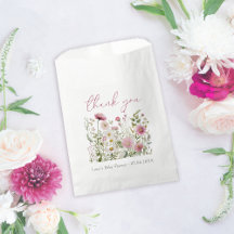 Fête de naissance Bébé Rose en Fleur Fleur sauvage