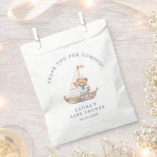 Sachets En Papier Fête de naissance nautique Ourson Marin