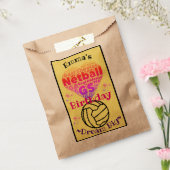 Sachets En Papier Fête de Netball Word Art Personnalisé (Scellé)