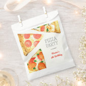 Sachets En Papier Fête de pizza Watercolor (Coupé)