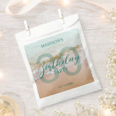 Sachets En Papier Fête de plage pour 30 ans (Coupé)