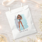 Sachets En Papier Fête de plage surf d'été (Coupé)