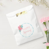 Sachets En Papier Fête de printemps fleurie Wreath Fleurs d'annivers (Scellé)