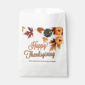 Sachets En Papier Fête de Thanksgiving d'affaires personnalisée Citr (Devant)