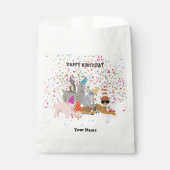 Sachets En Papier Fête des animaux - Animaux à la fête d'anniversair (Devant)