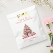 Sachets En Papier Fête des arbres de Noël roses (Scellé)