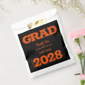 Sachets En Papier Fête des diplômés noirs et orange (Scellé)
