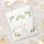 Sachets En Papier Fête des mariées à parapluies florales (Coupé)