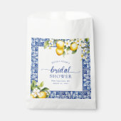 Sachets En Papier Fête des mariées aux citrons bleu méditerranéen (Devant)