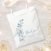 Sachets En Papier Fête des mariées bleu Dusty Fleur sauvage aquarell (Coupé)