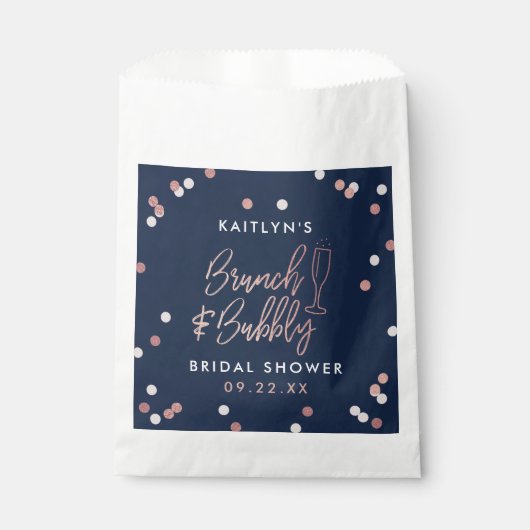 Sachets En Papier Fête des mariées Brunch & Bubbly Confetti (Devant)
