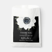 Sachets En Papier Fête des mariées d'anémone florale aquarelle (Devant)