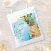 Sachets En Papier Fête des mariées d'aquarelle à ananas tropical (Coupé)