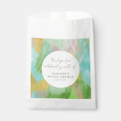 Sachets En Papier Fête des mariées d'aquarelle Abstraite Merci perso (Devant)