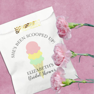 Sachets En Papier Fête des mariées de crème glacée récupérée