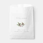 Sachets En Papier Fête des mariées de feuillage de la branche d'oliv (Devant)